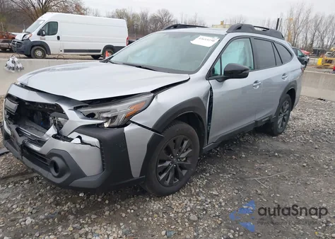 2025 Subaru Outback Onyx Edition из США, поврежденный, VIN 4S4BTALC0S3233627